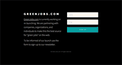 Desktop Screenshot of greenjobs.com