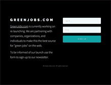 Tablet Screenshot of greenjobs.com